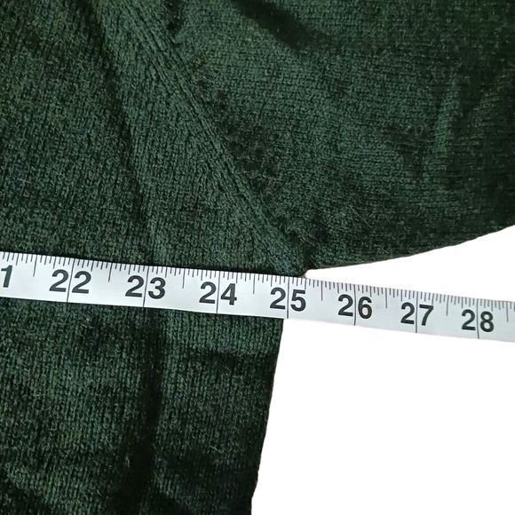 PG Field Wool Sweater Mens XL V-Neck Hunter Green Vintage Cabincore - Picture 7 of 7